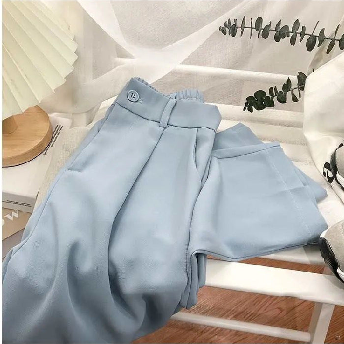 Women High Waist Loose Straight Wide Leg Pants
