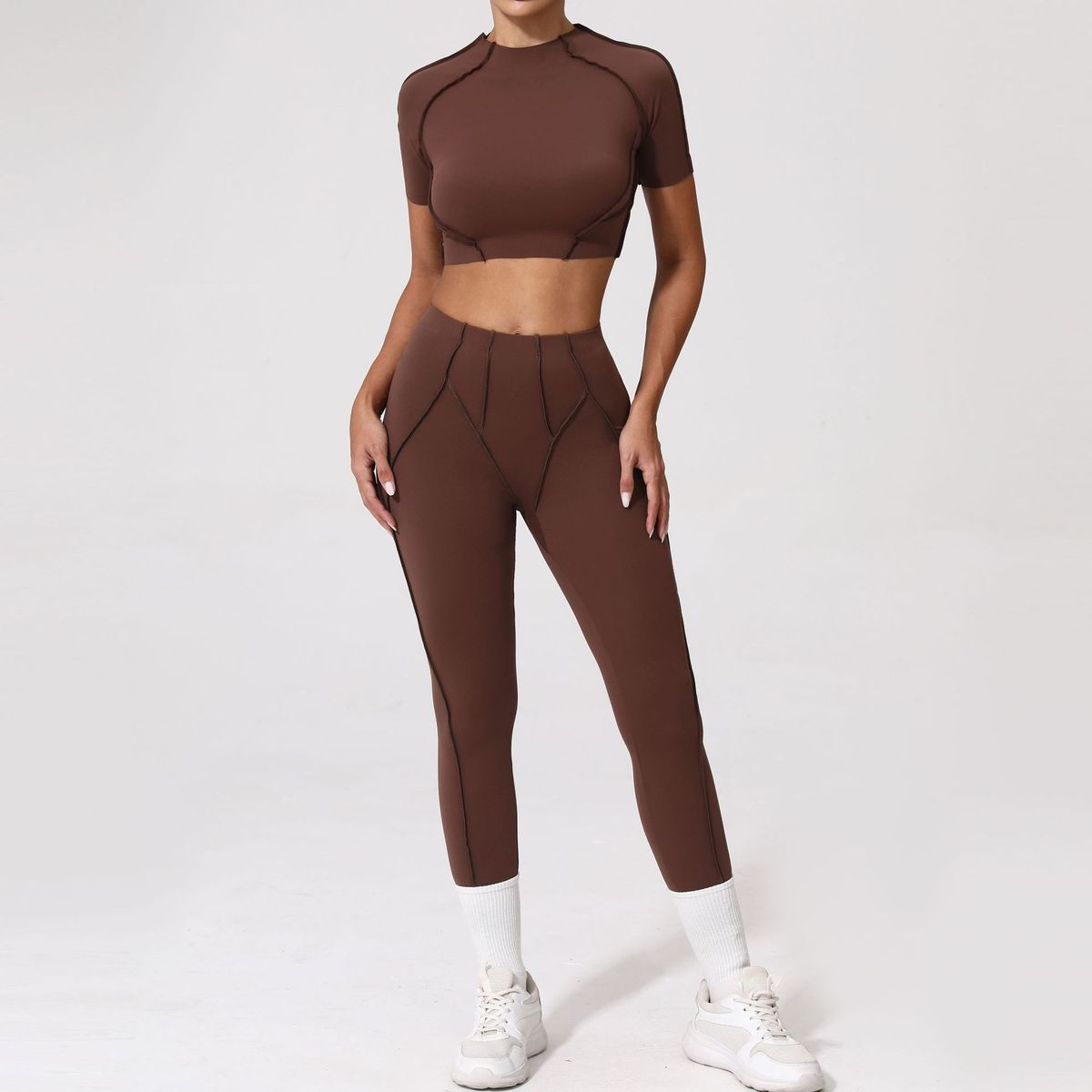 Yoga Quick-Drying Tight Short-Sleeved Fitness Set