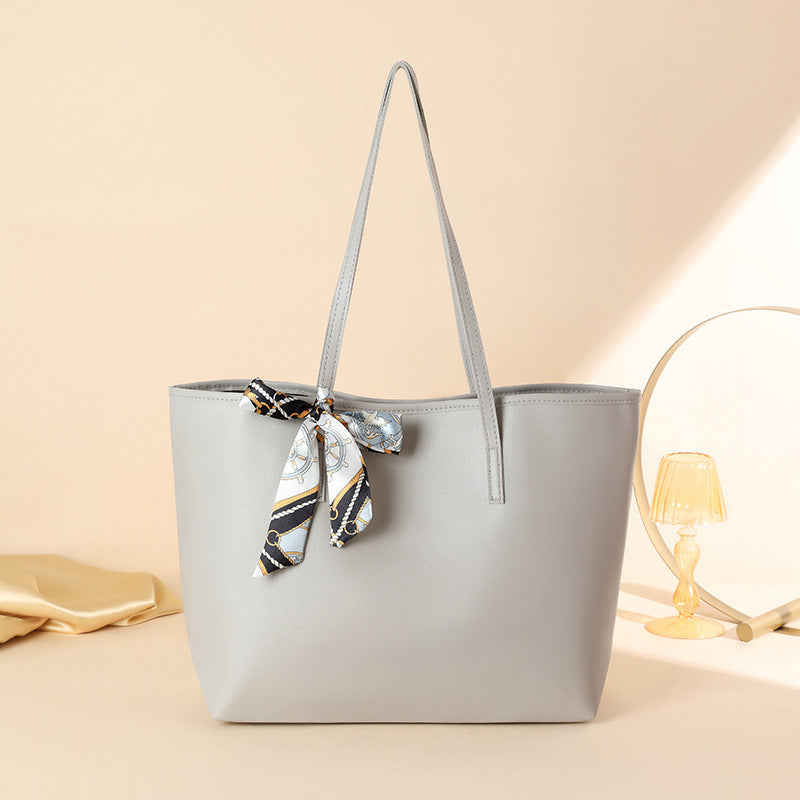 Large Capacity Urban PU Tote Bag with Magnetic Closure