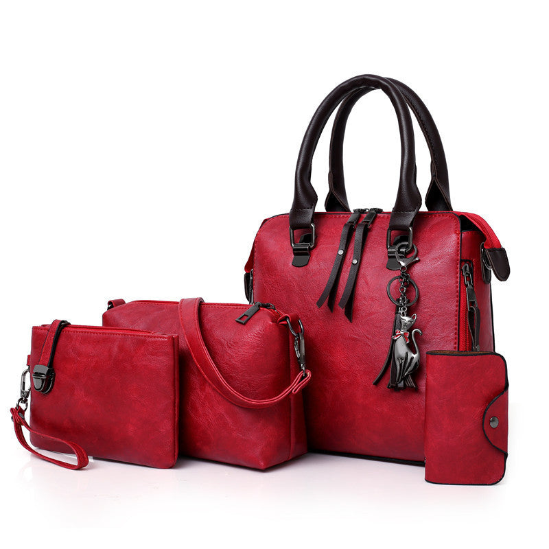 Fashion Women Four-Piece Set Retro Handbag Set