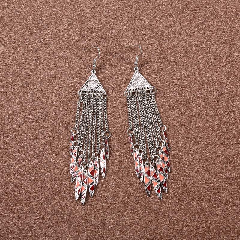 Bohemian Ethnic Style Retro Tassel Earrings