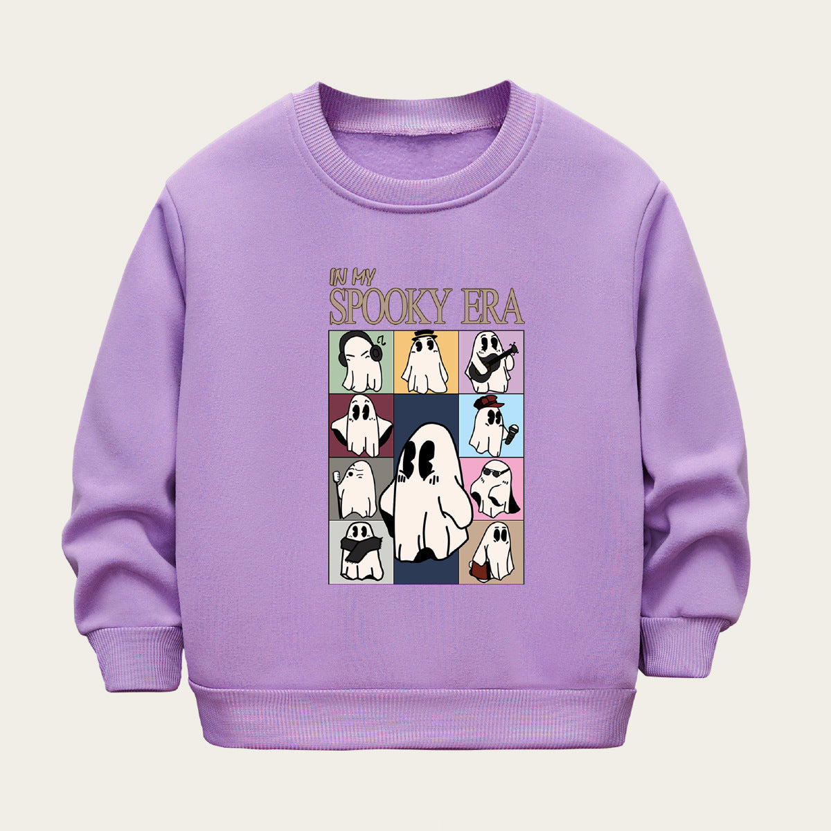 Kids Toddler Boys Girls Cartoon Print Fleece Sweater
