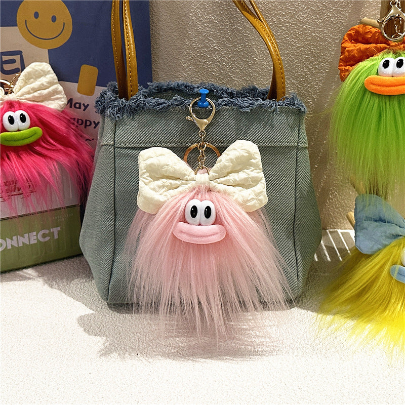 Cute Bow Doll Keychain Plush Cartoon Pendant