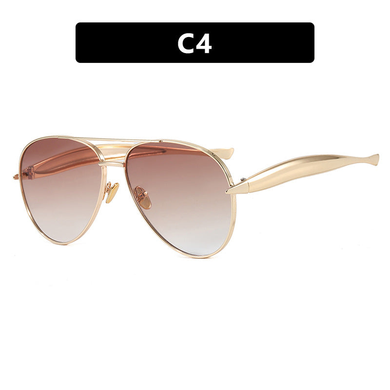 Toad Shaped Metal Sunglasses