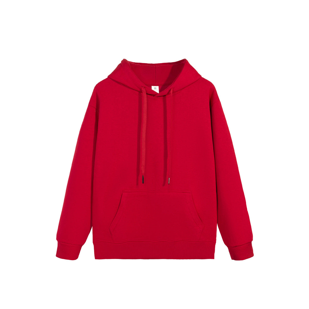 Casual Solid Color Cotton Long-Sleeve Hoodie