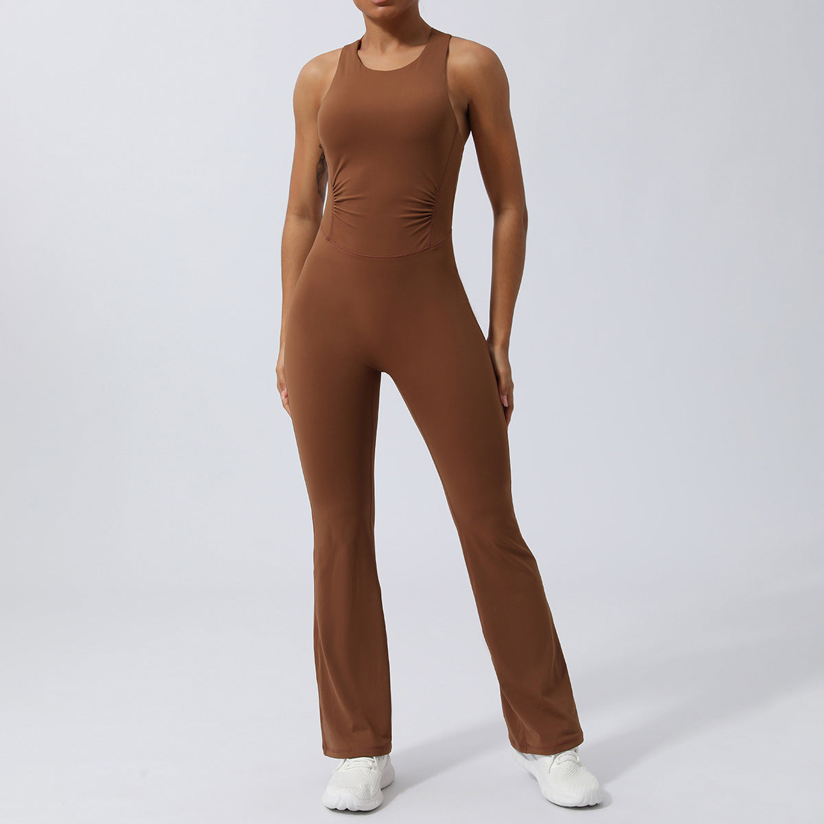 Women Yoga Solid Color Quick-Dry Sports Jumpsuits