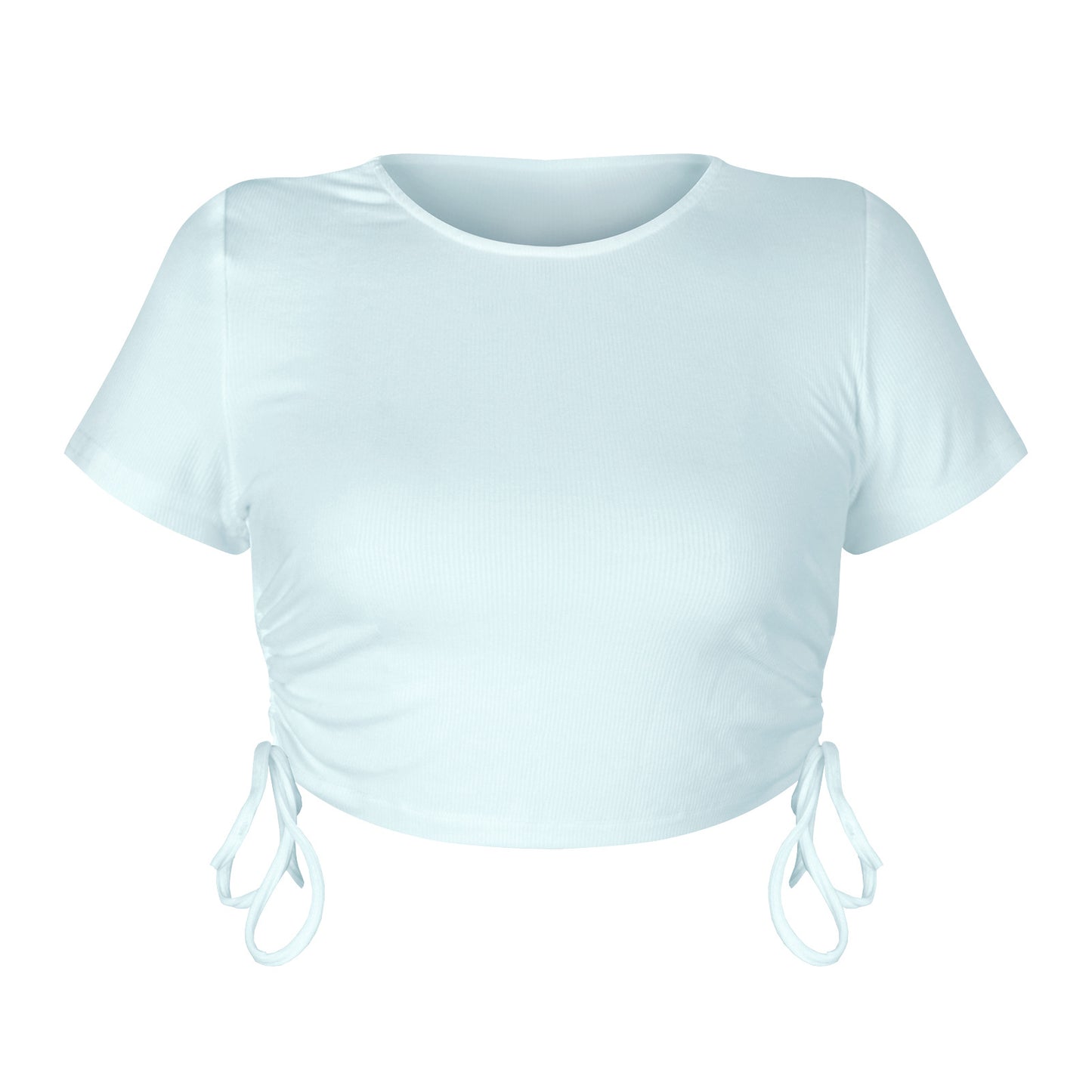 Women'S Ribbed Cotton Spandex Cropped Top