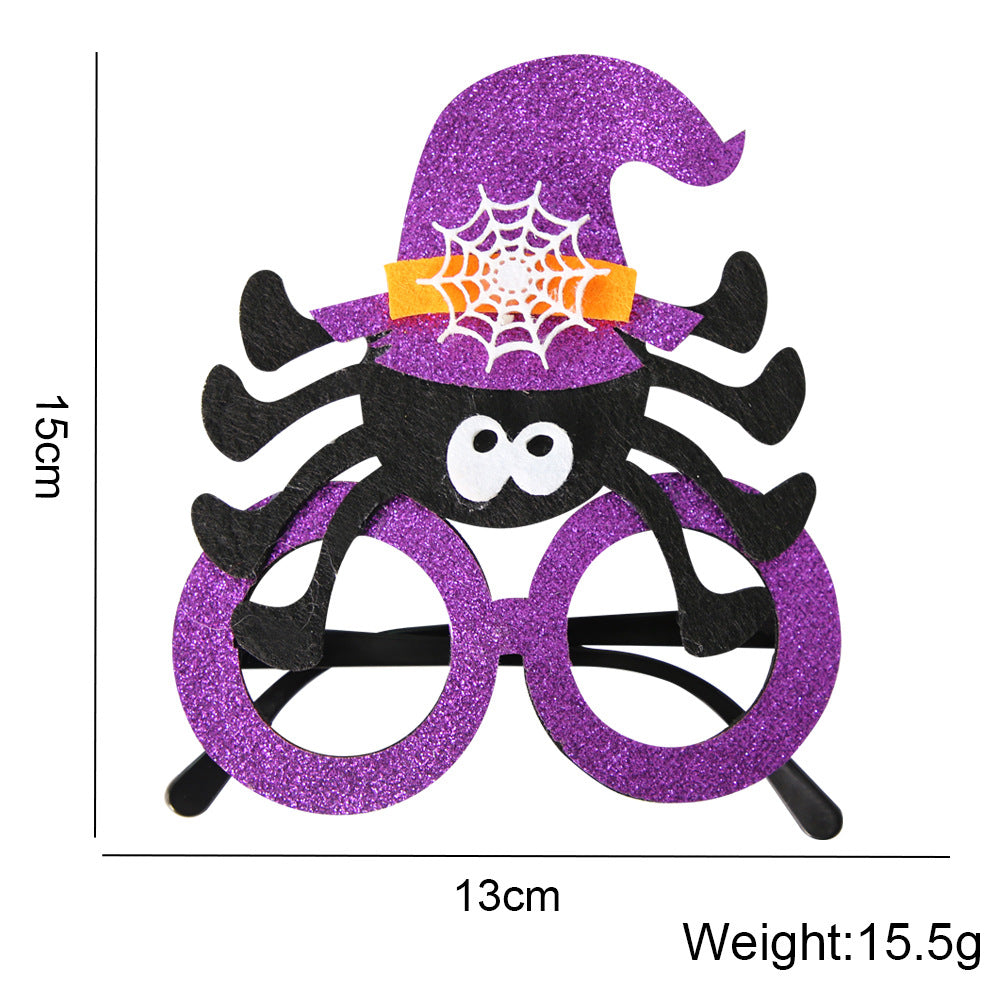 Décoration de fête d'Halloween avec des lunettes en plastique