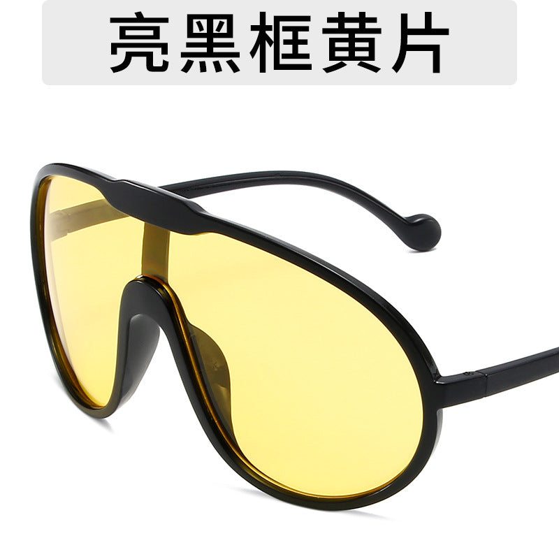 Gafas de sol personalizadas con montura grande exagerada de moda