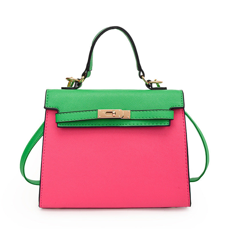 Sac à main élégant et coloré de grande capacité en PU Kelly Bag