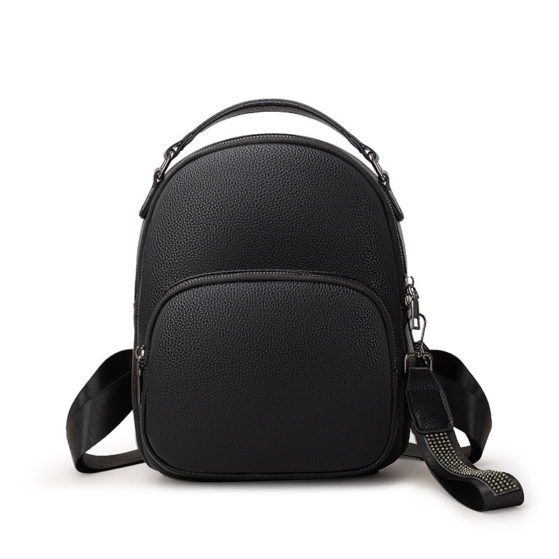 Women PU Soft Leather Small Casual Backpack