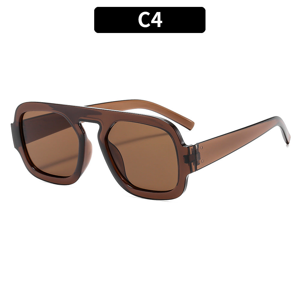 Gafas de sol de moda con montura cuadrada