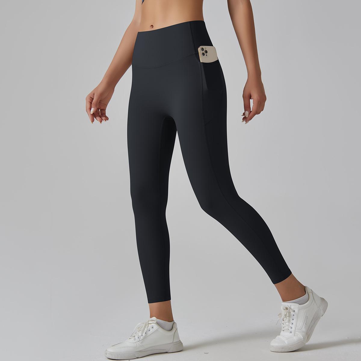 Leggings de yoga taille haute à séchage rapide pour femmes avec poches