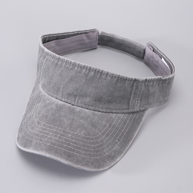 Chapeau de protection solaire respirant en coton denim décontracté pour homme