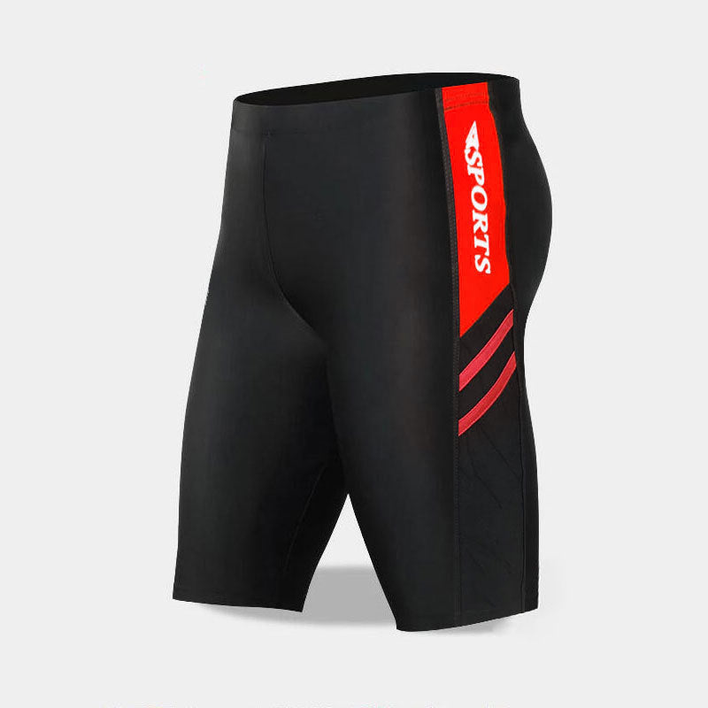 Traje de baño profesional con estampado de letras y colores a juego para hombre