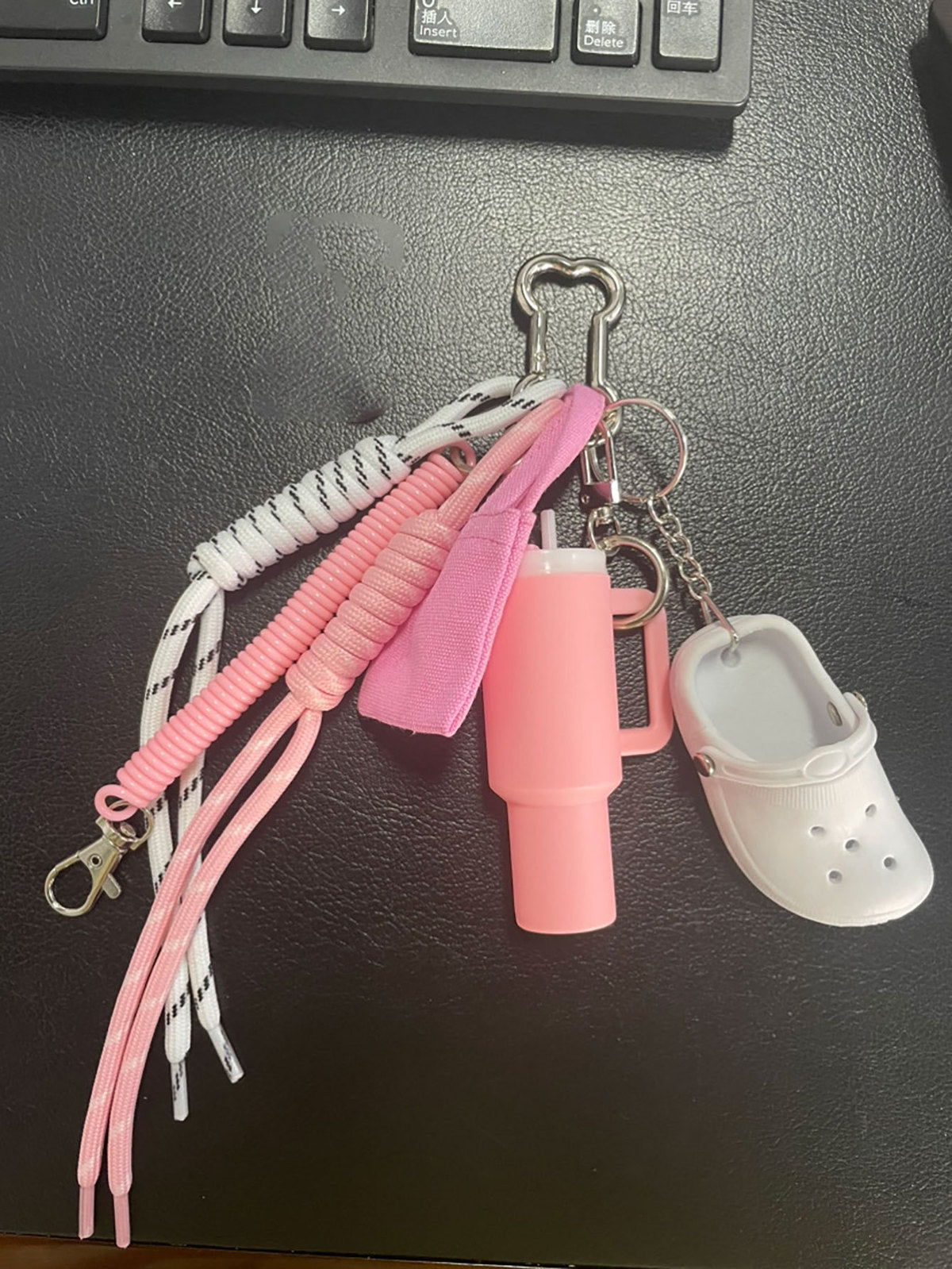 Creative Mini Slippers Starfish Keychain