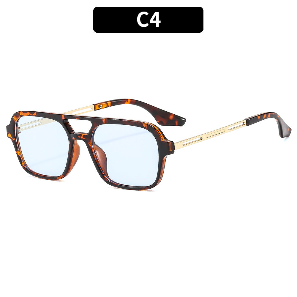 Gafas de sol estilo aviador retro de doble haz