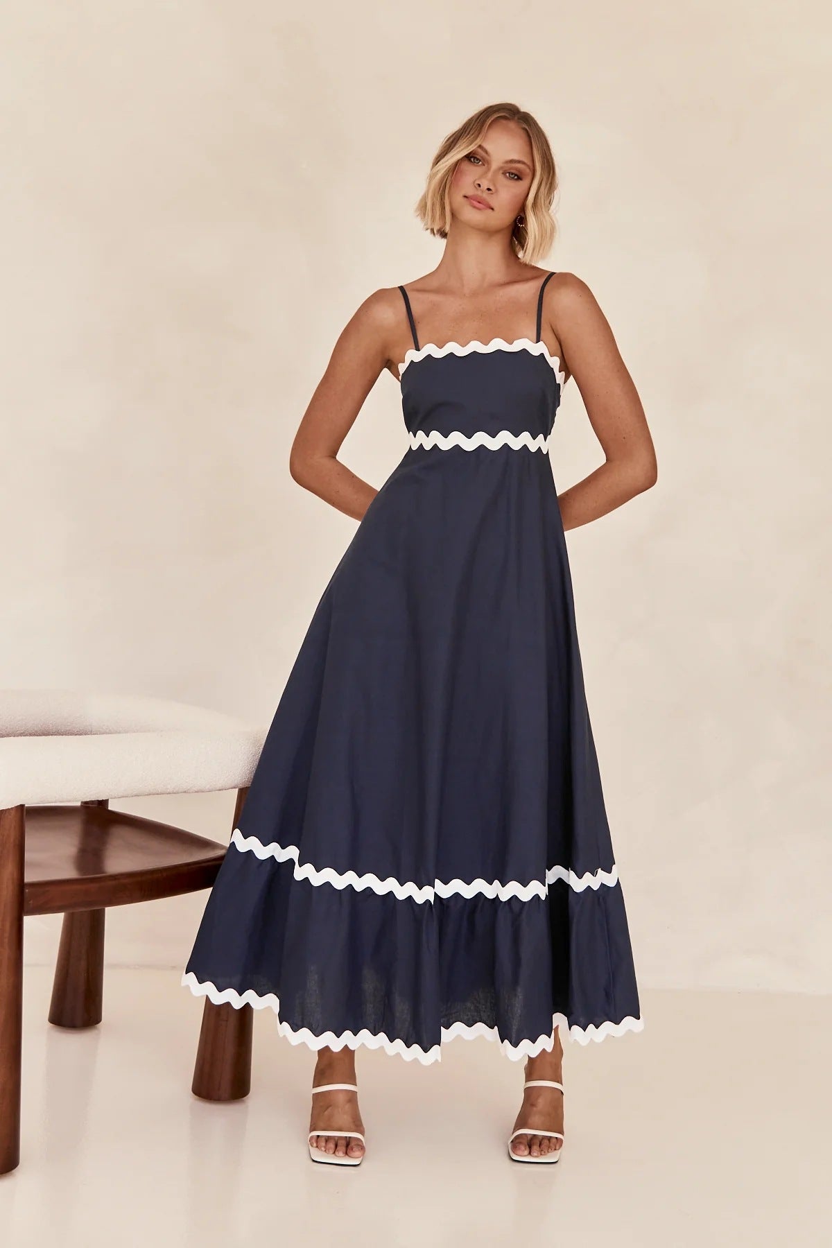Women Casual Summer Vacation Floral Maxi Sun Dress
