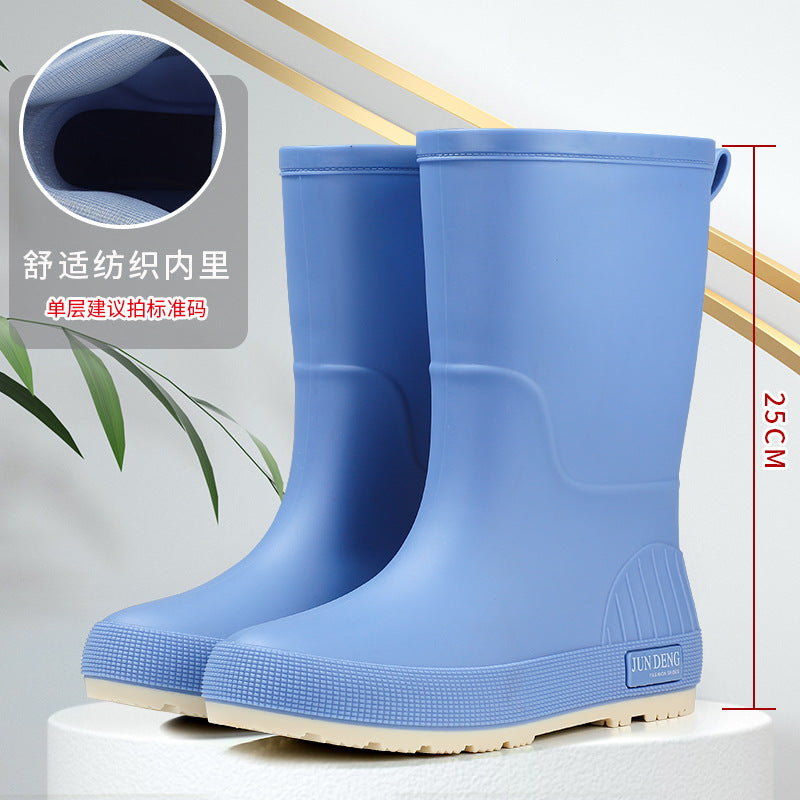 Botas de lluvia impermeables y antideslizantes para mujer