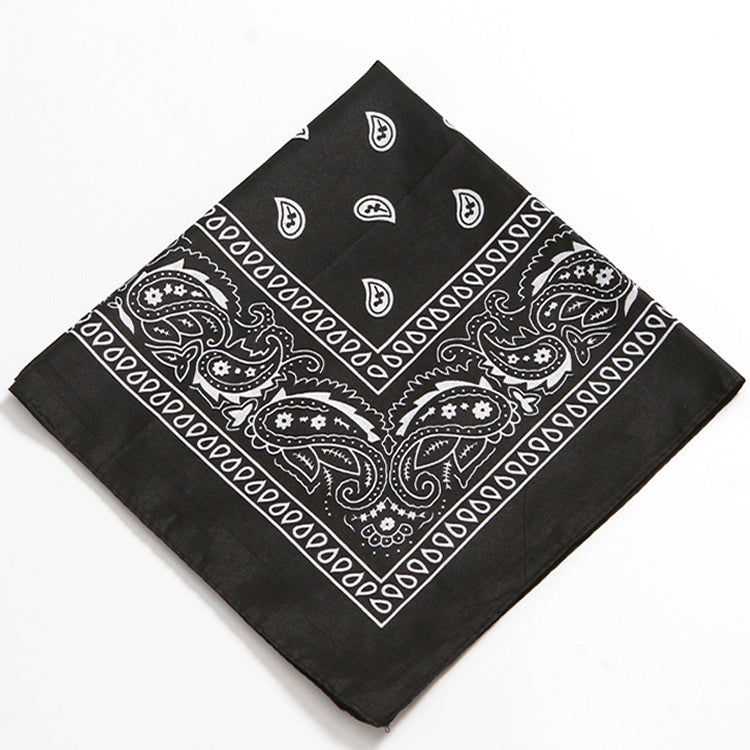 Women Fashion Cashew Print Square Scarf Cotton Street Style Accessory