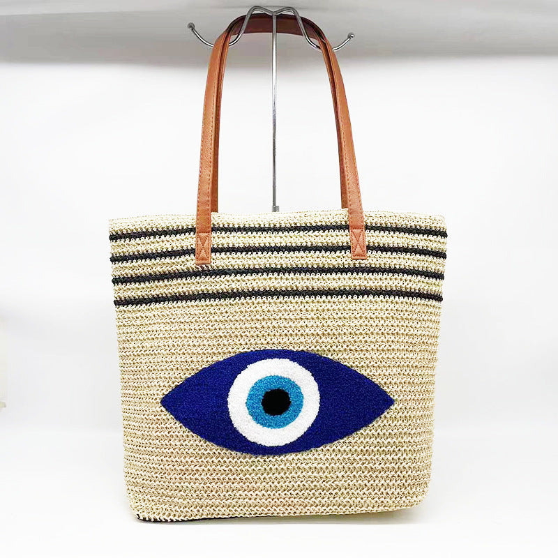 Bolso grande tejido informal bohemio