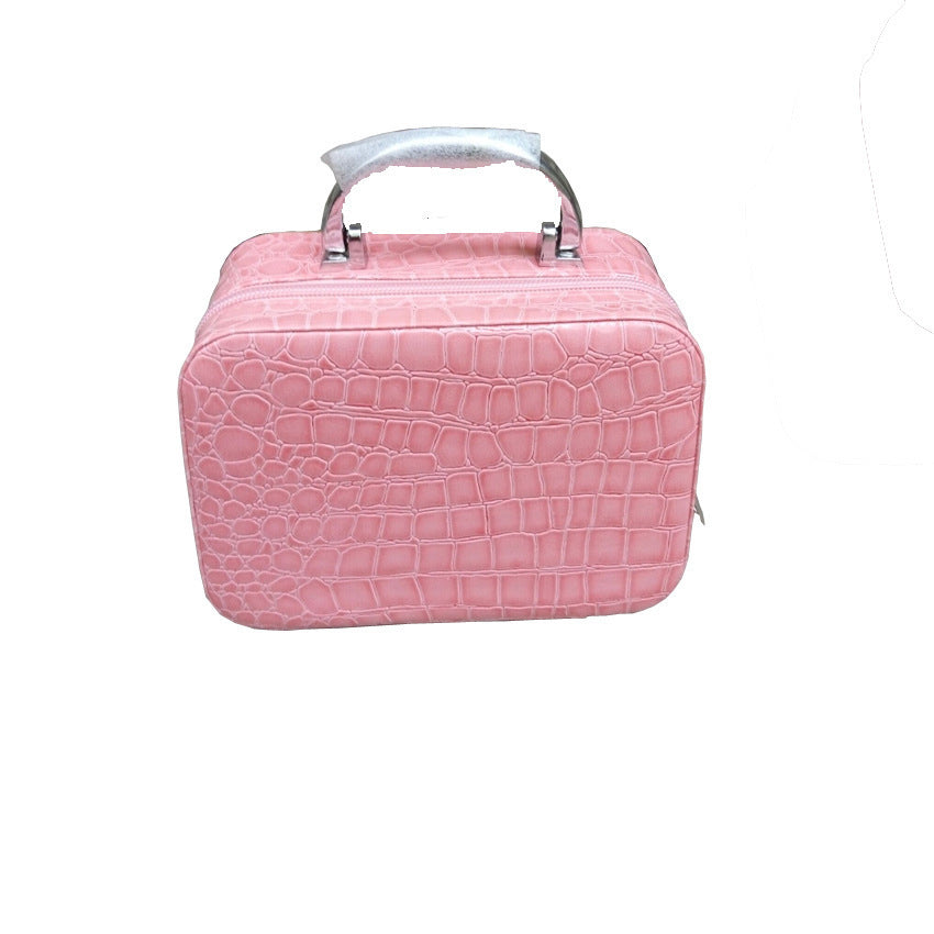 Hot Sale Women Zipper Design Crocodile Cosmetic Bag