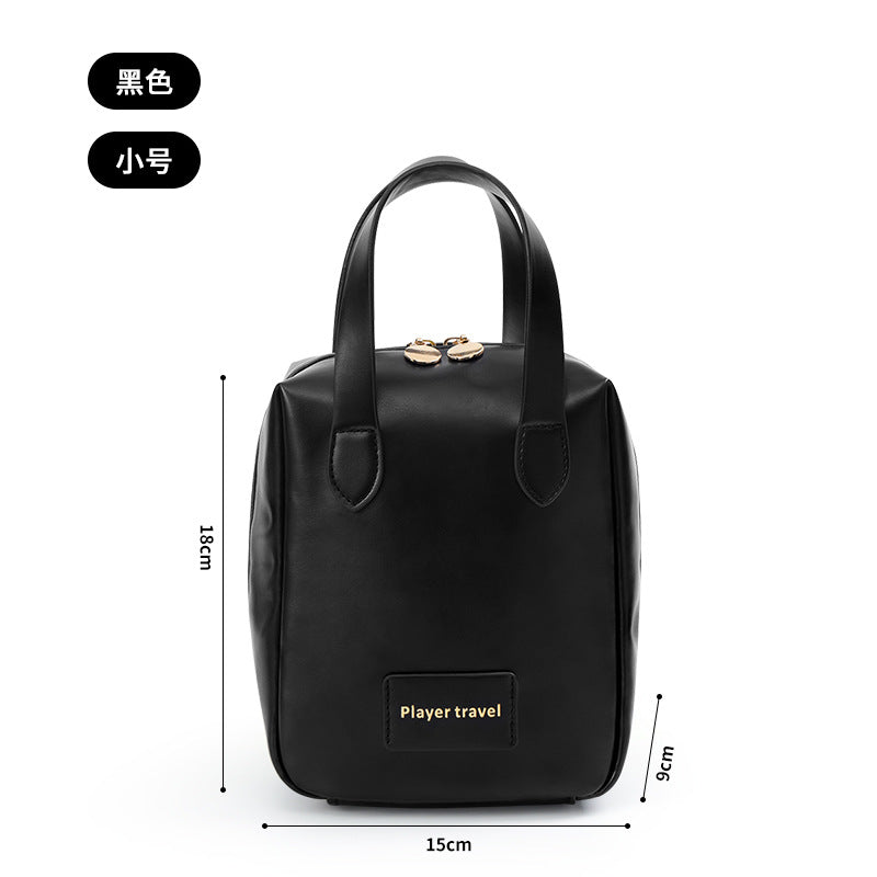 Bolsa de cosméticos portátil, sencilla y moderna, de gran capacidad para mujer.