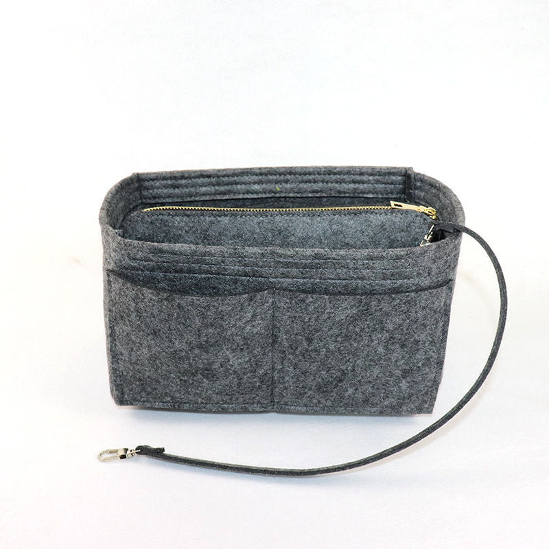 Bolsa de cosméticos interior de fieltro plegable de moda para mujer