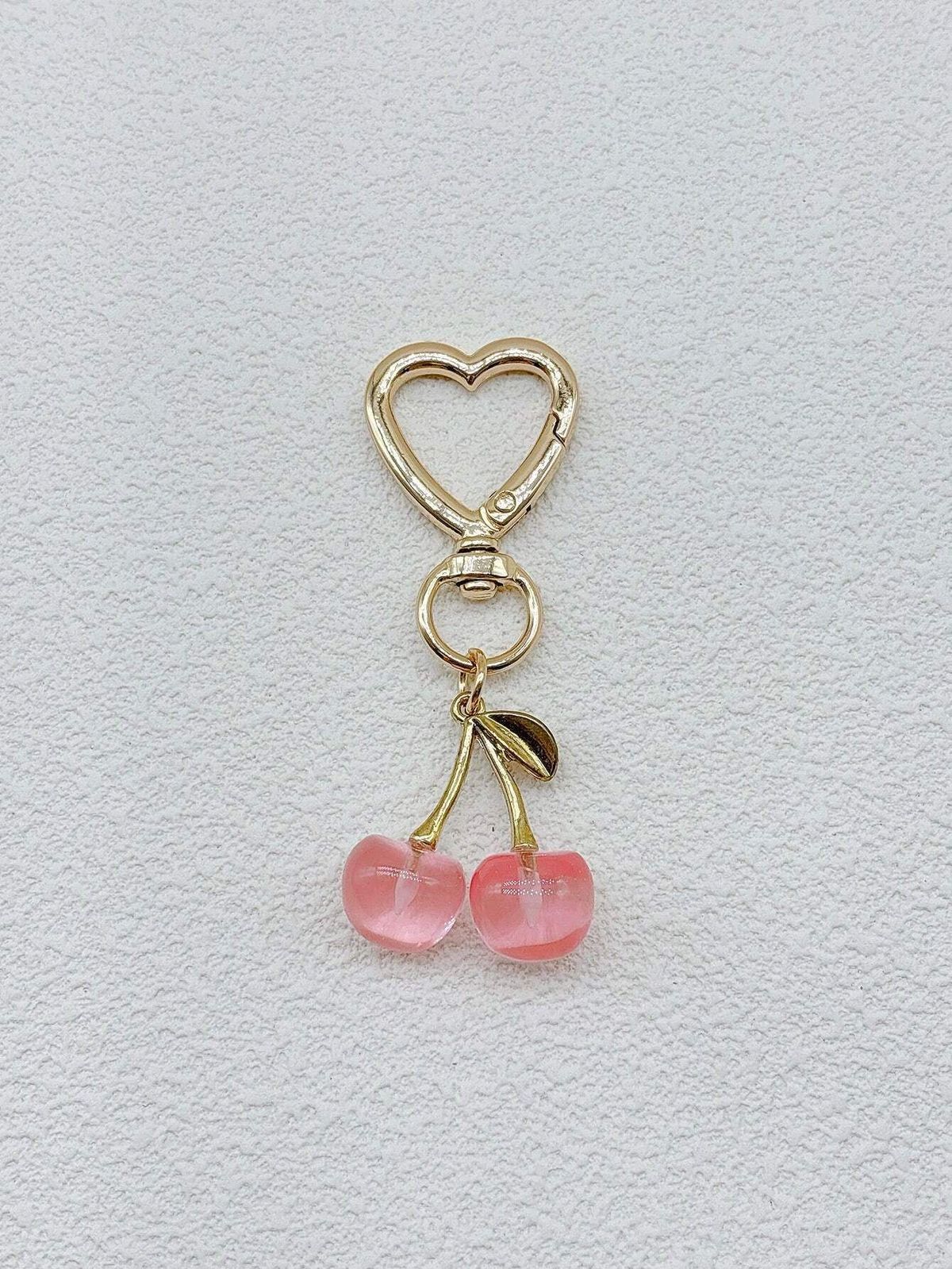 Personalized Creative Cherry Heart-Shaped Key Chain