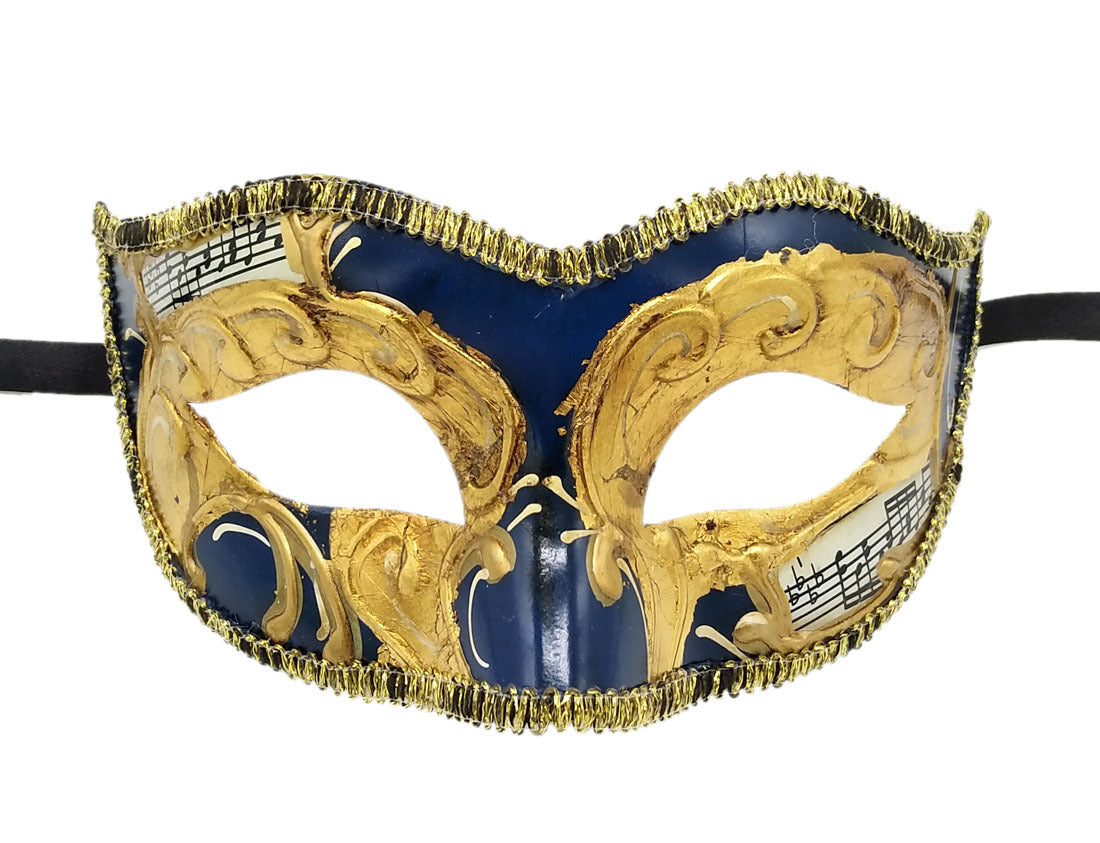Men Retro Color Matching Halloween Half Face Mask
