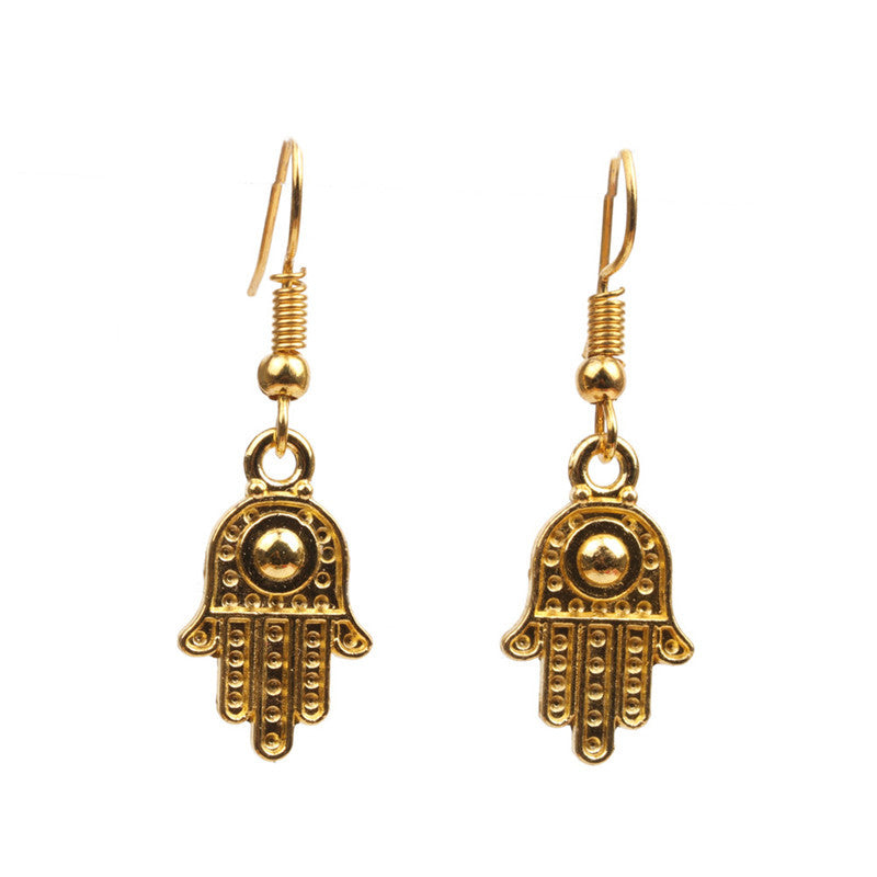 Pendientes de calavera exagerada para nudillos de Halloween para mujer