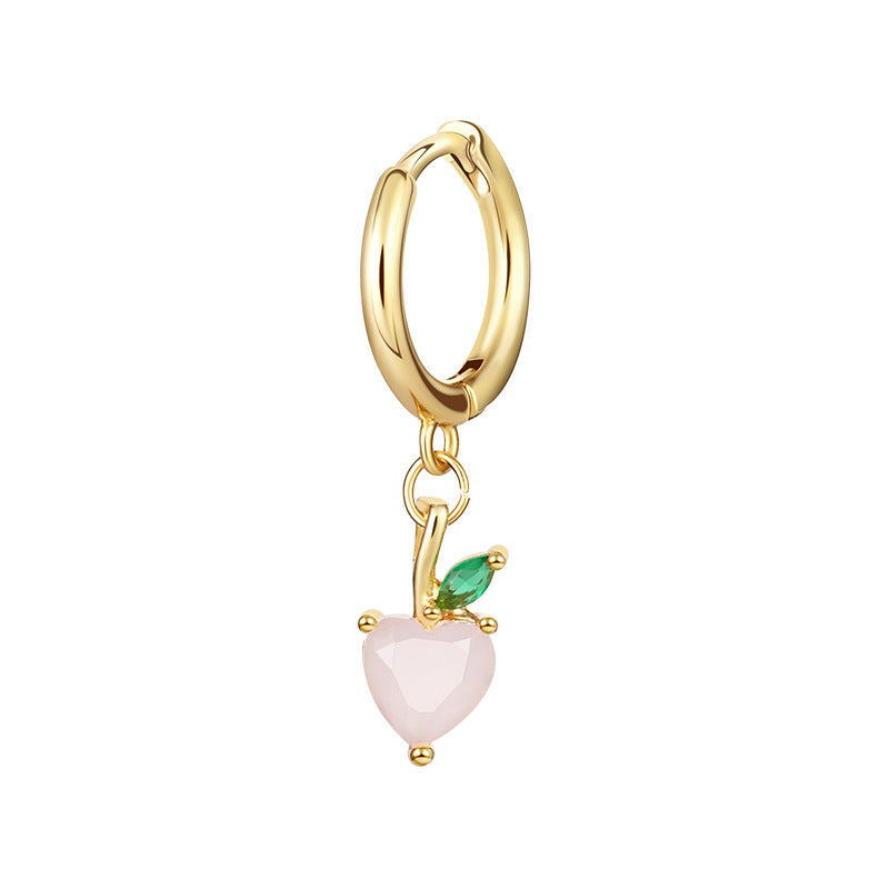 Boucles d'oreilles exquises en zircon multicolore pour femmes