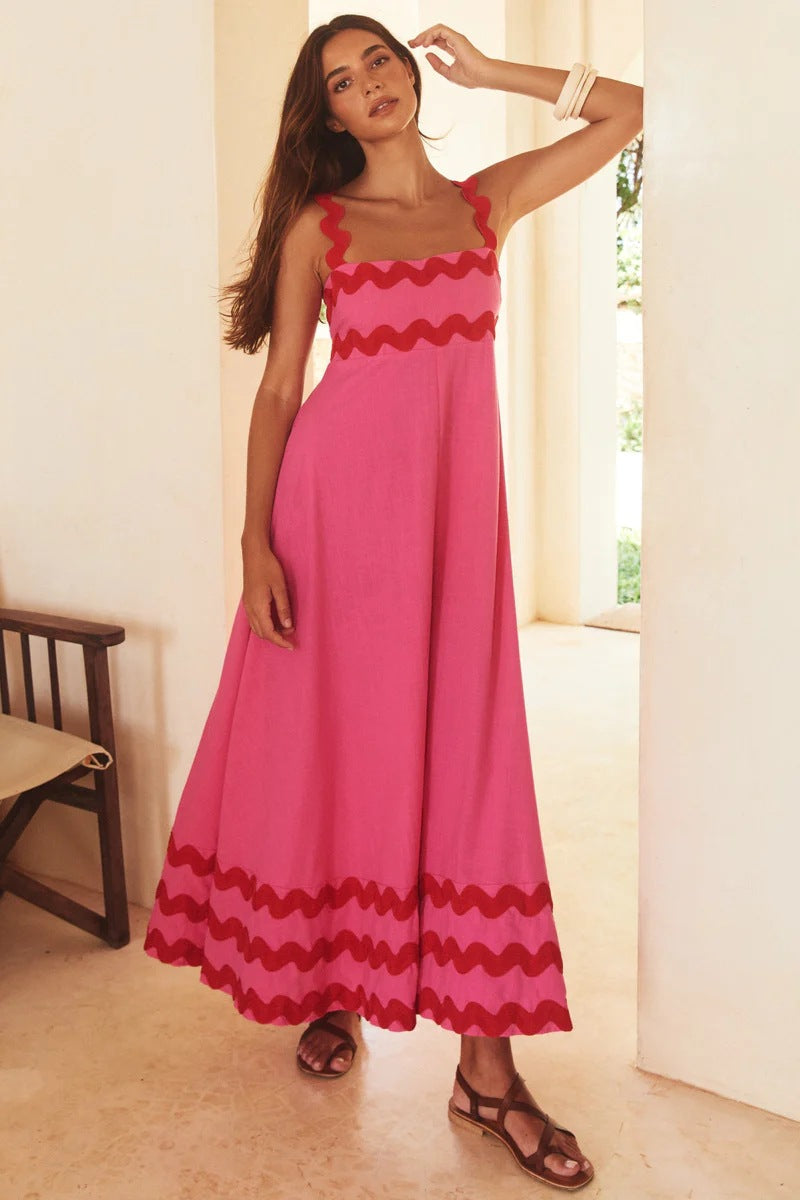 Robe élégante à imprimé floral pour les vacances, à la mode pour femmes