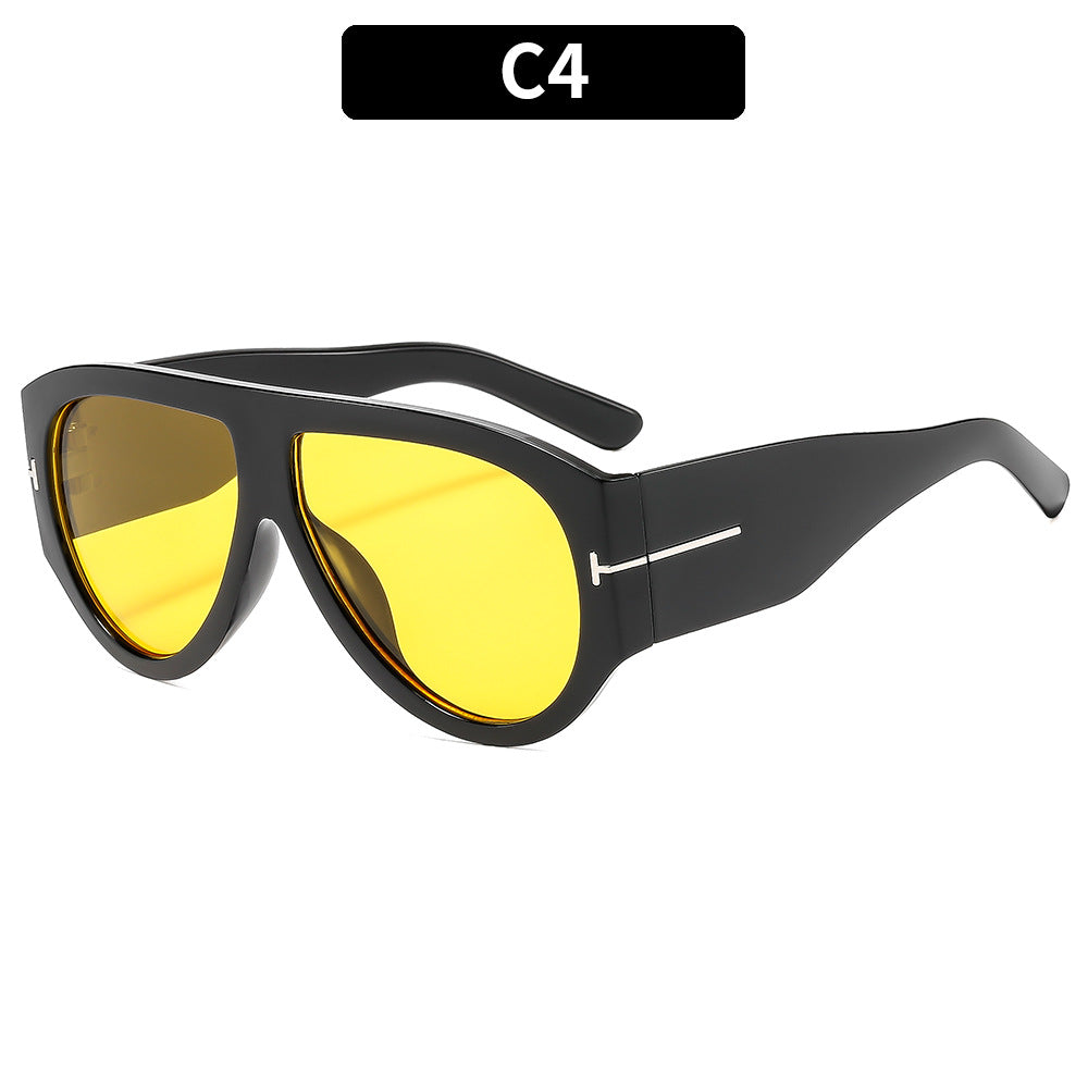 Fashion Large Frame Sunscreen Sunglasses