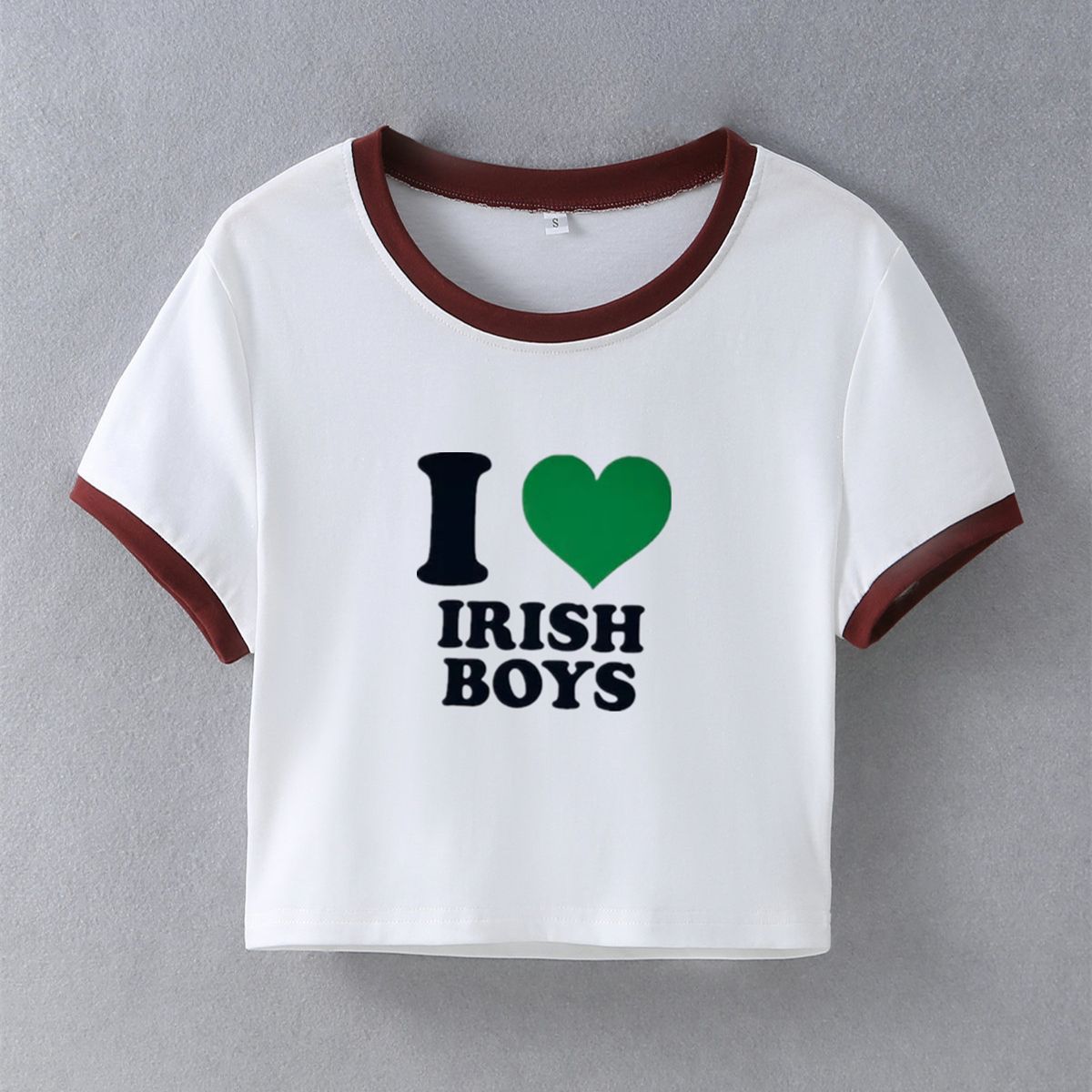 Street Fashion Women's Printed Navel Tee Cotton Polyester Short Sleeve Pullover
