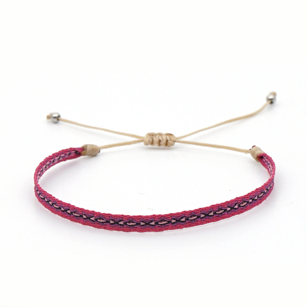 Bohemian Ethnic Ribbon Handwoven Bracelet