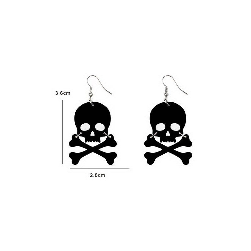 Pendientes colgantes de acrílico gótico oscuro para mujer de Halloween