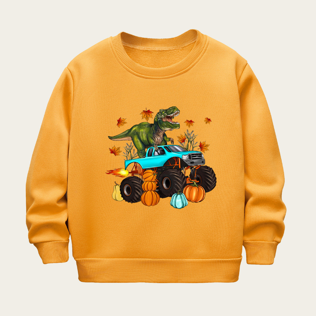 Kids Toddler Unisex Fleece Halloween Print Sweatshirts