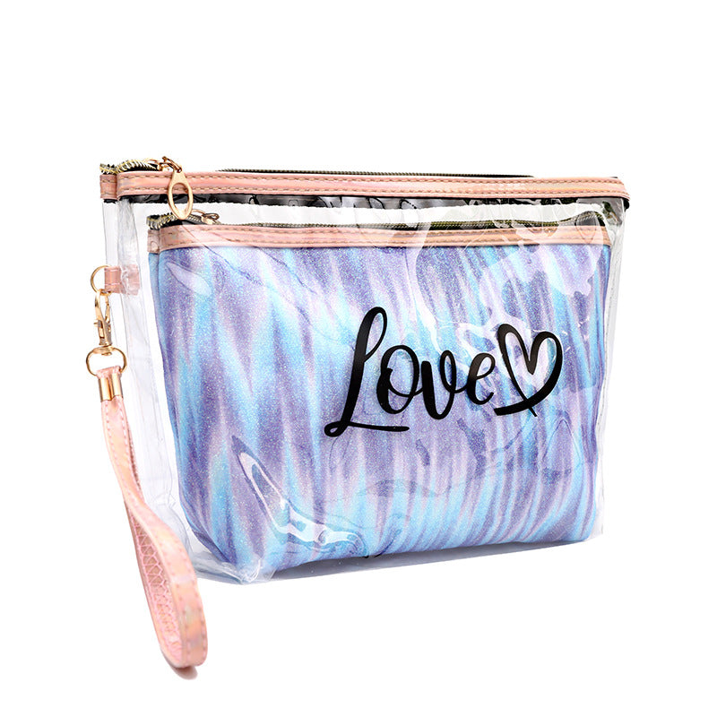 2 In 1 Travel Tie-Dye Cosmetic Bag