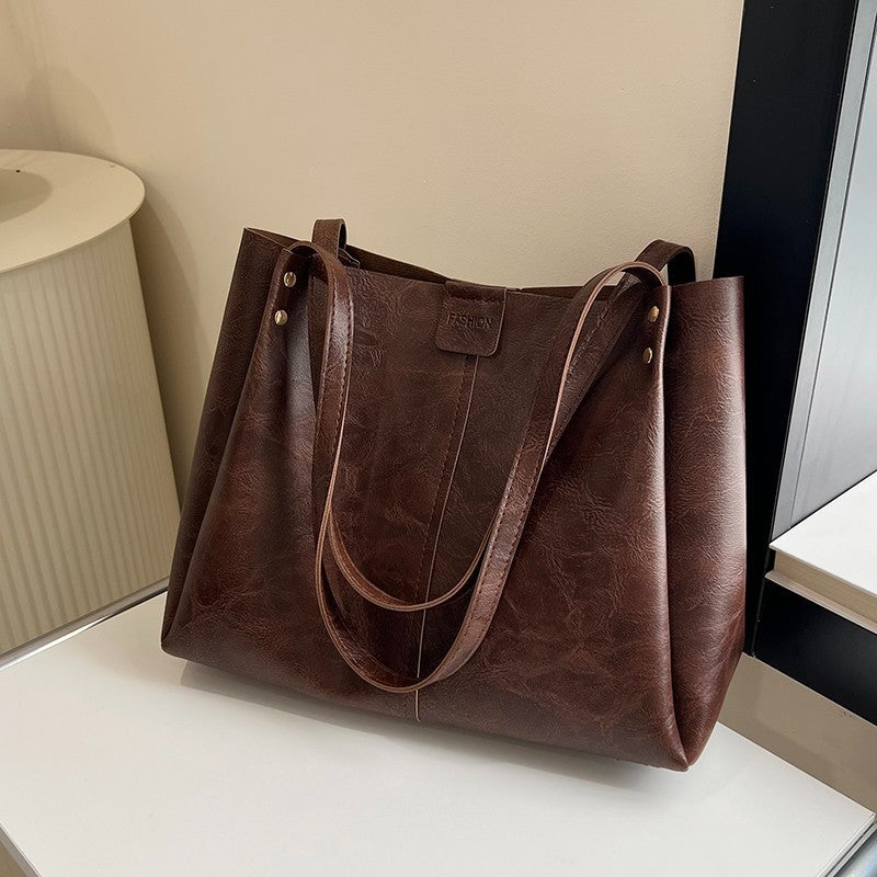Bolso de mano informal de gran capacidad a la moda para mujer