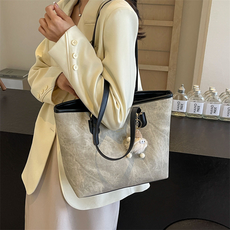 Women Fashion Casual Simple Large Capacity Tote Bag