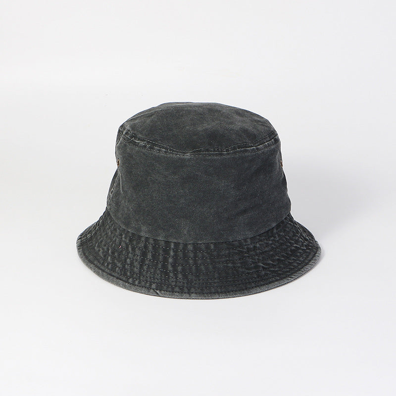 Fashion Casual Solid Color Denim Bucket Hat