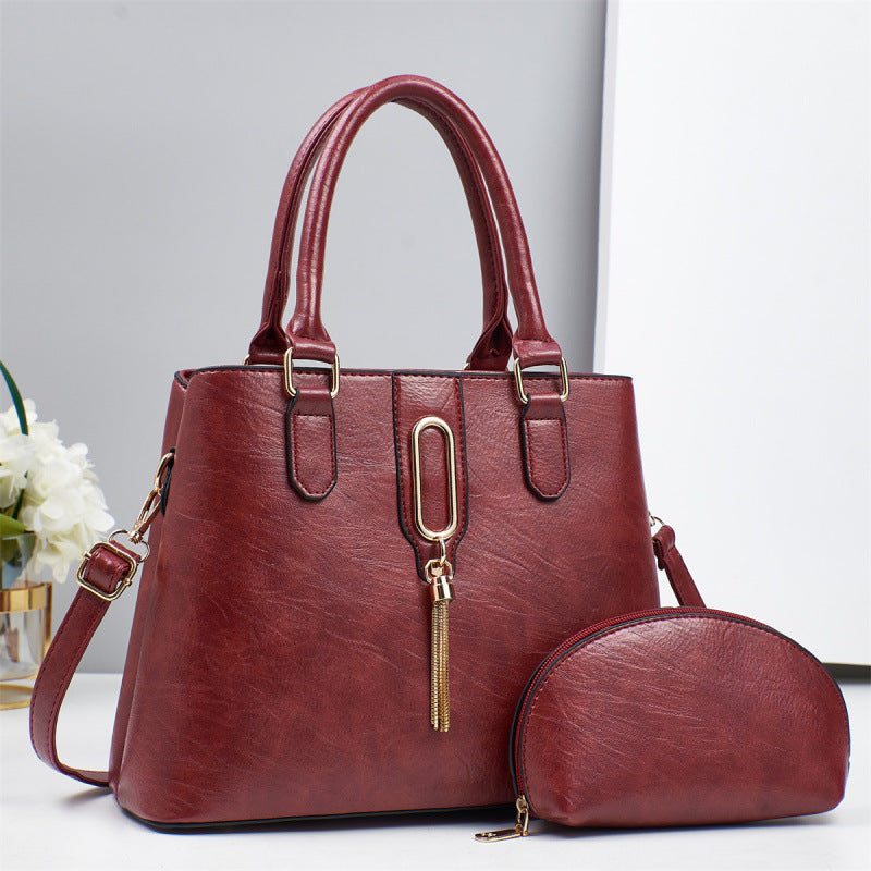 Ensemble deux pièces pour femme, sac à main élégant