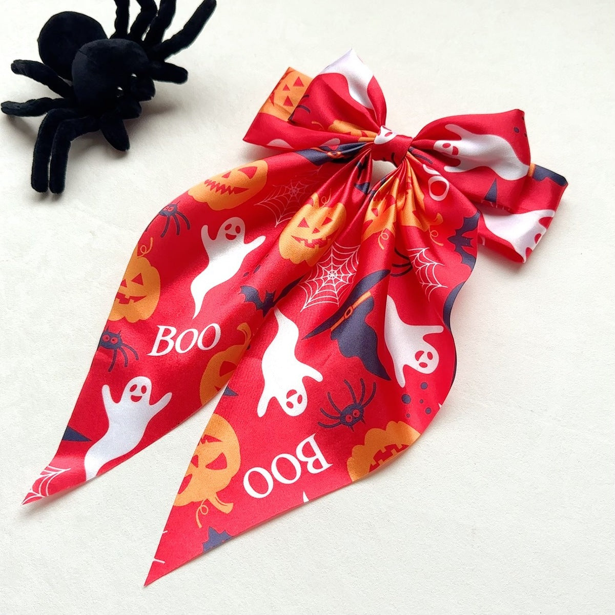 Halloween Ghost Spider Strap Spring Hairpin