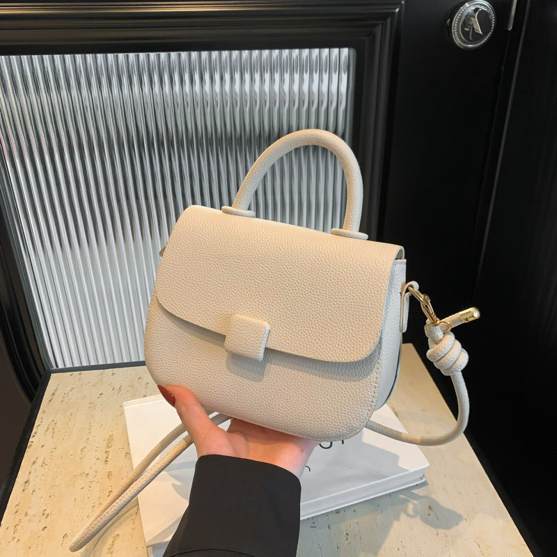 Sac à bandoulière décontracté de couleur unie pour femme
