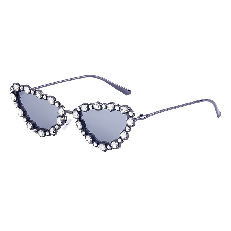 Fashion Personalized Rhinestone Triangle Sunglasses