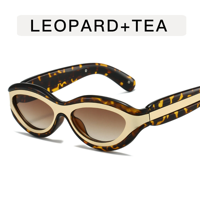 Fashion Personalized Anti-UV Large Frame Sunglasses