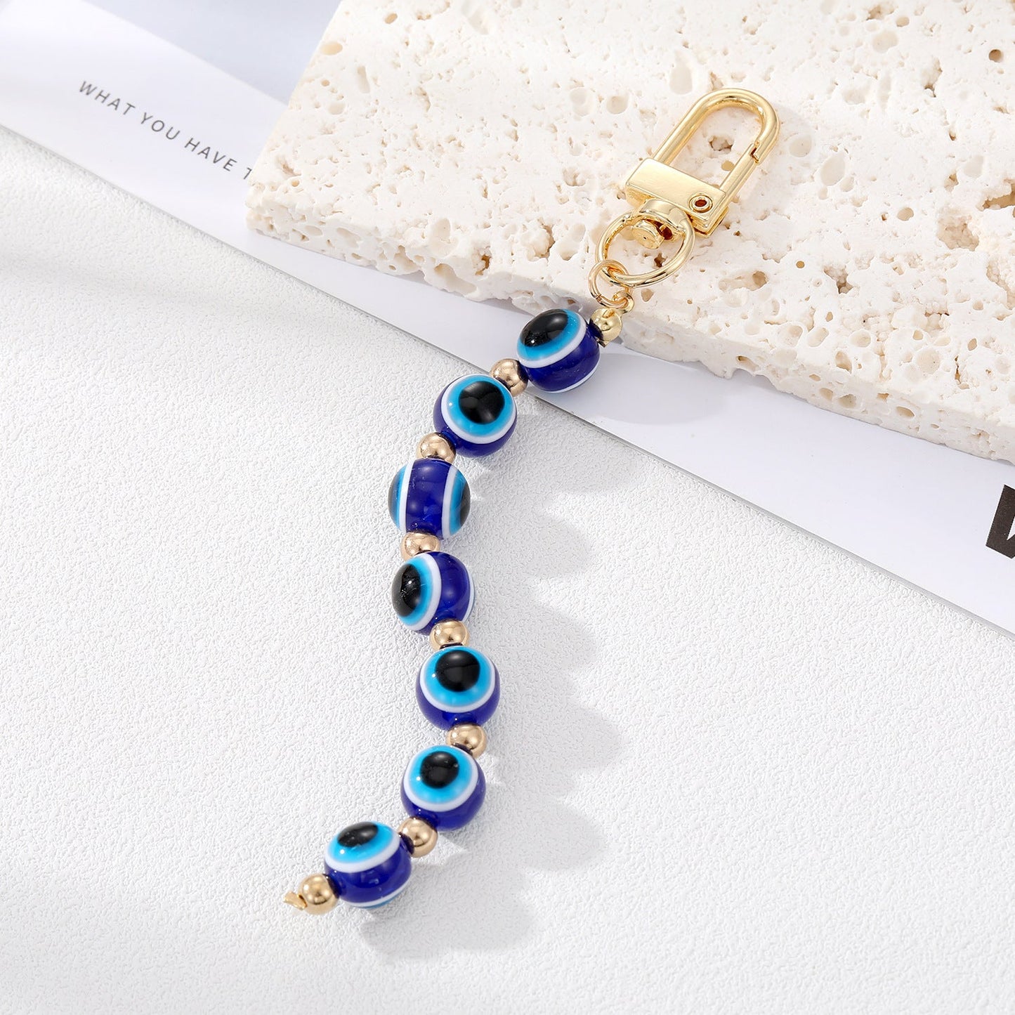 Women Fashion Creative Devil Eye Pendant Keychain