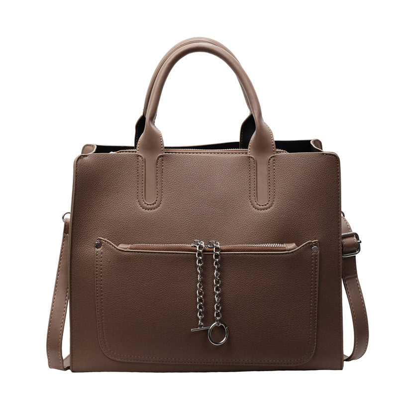 Commuting Casual Large Capacity Contrast Color Tote
