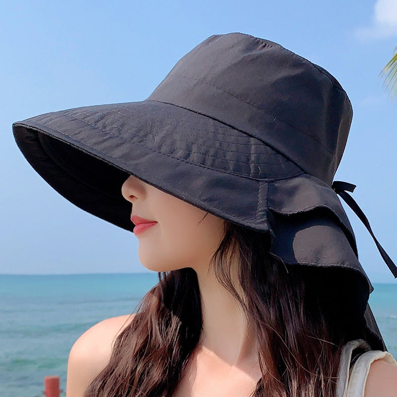 Women Fashion Solid Color Outdoor Riding Bucket Hats